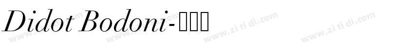 Didot Bodoni字体转换